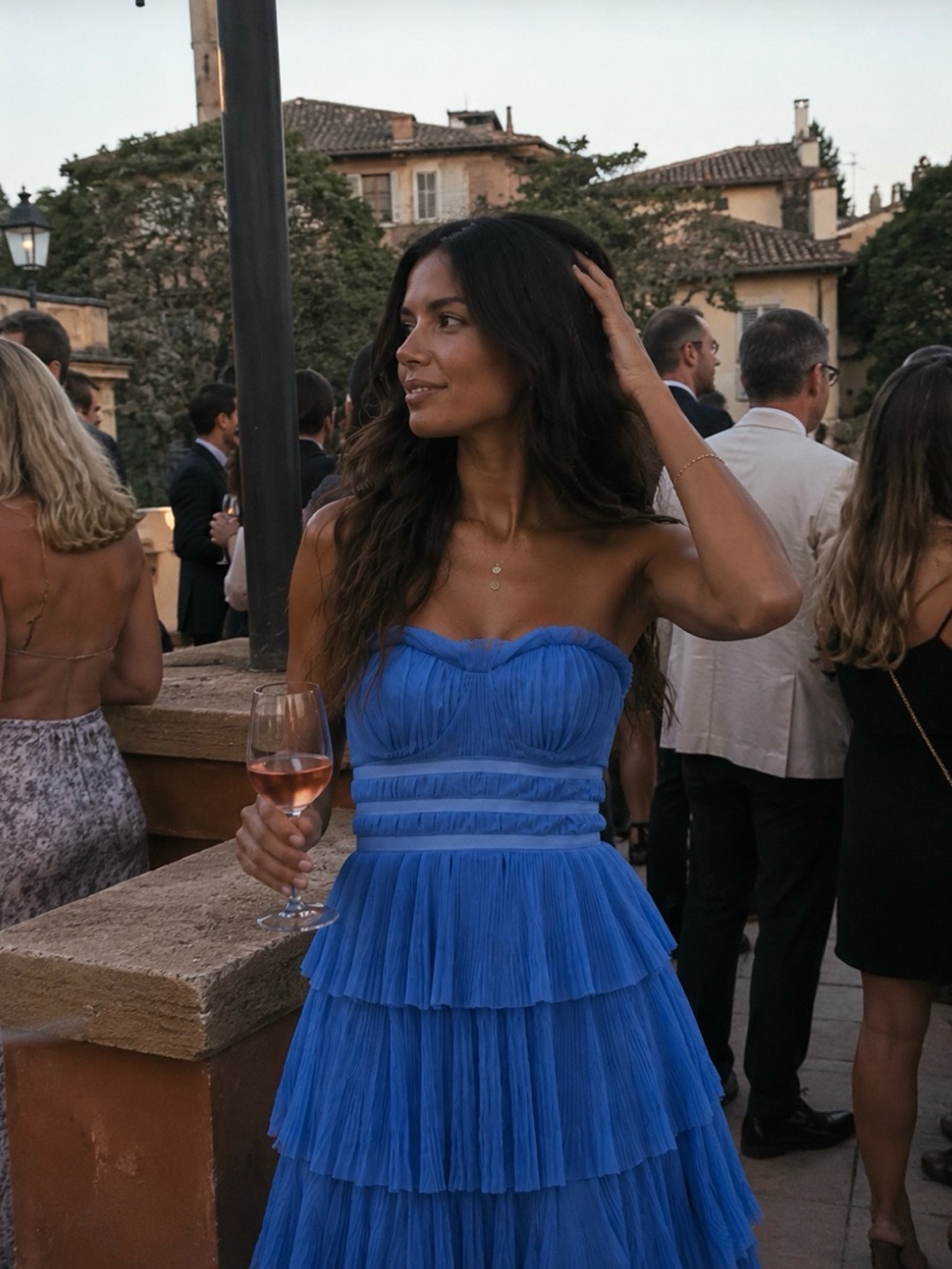 Hutch Strapless Tiered Dress